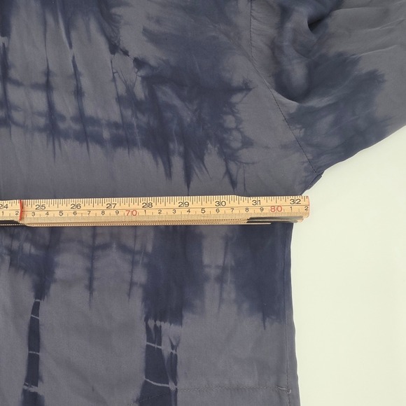 PURE J. JILL BLOUSE WOMENS SIZE 4X BLUE TIE DYE POCKETS VISCOSE SOFT TUNIC TOP - Picture 15 of 16